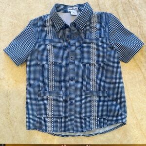 Boys Blue Quail Guayabera - 4T